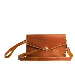 Portland Leather Envelope Convertible Crossbody – Honey
